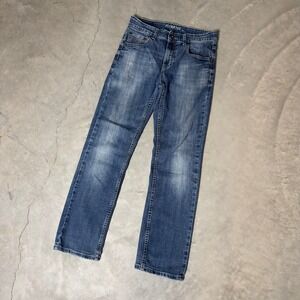 Flypaper Straight Leg Jeans‎ Size 14 Blue Medium Wash Baggy Skater Denim